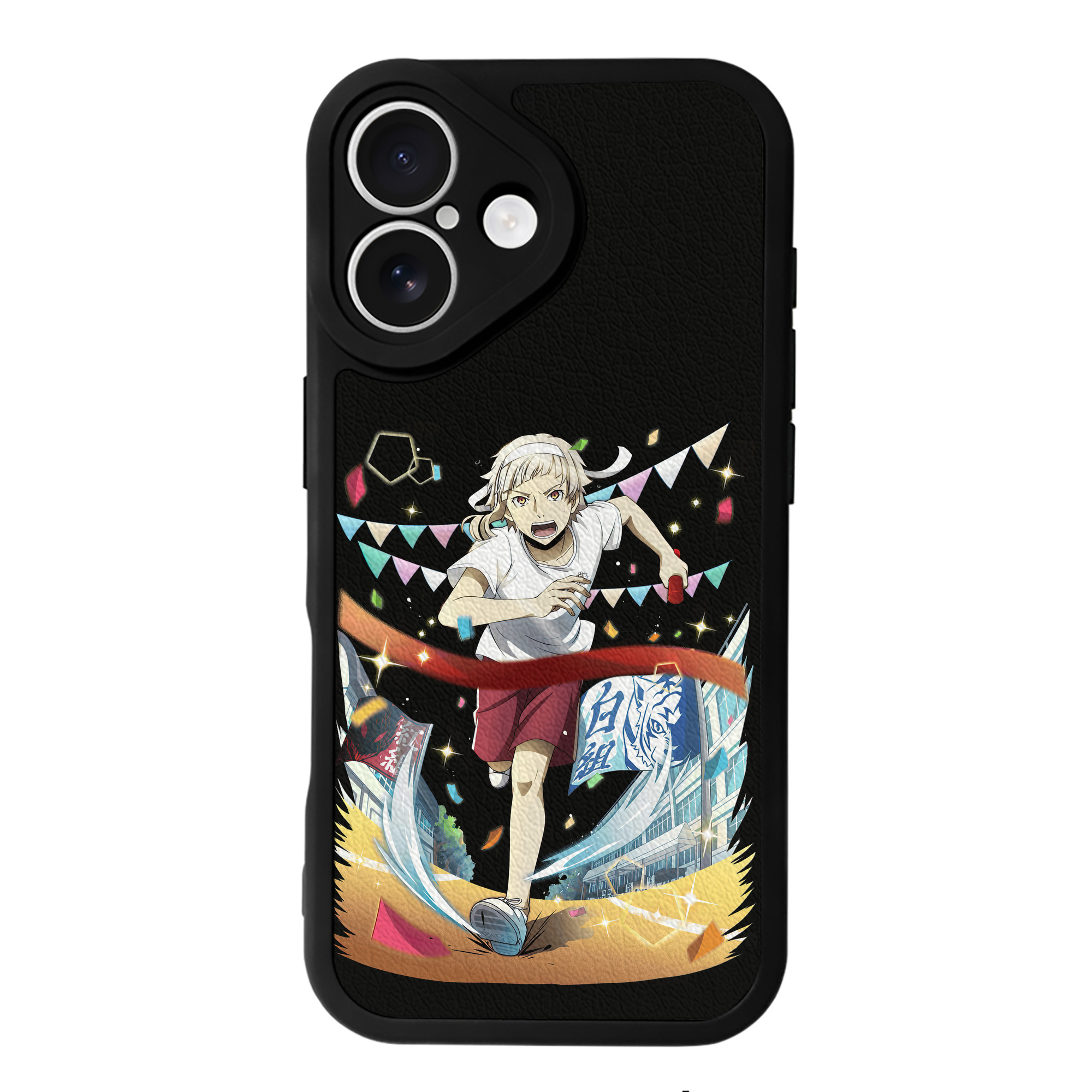 （画像用） 文豪ストレイドッグス Bungo Stray Dogs 【iPhone 16シリーズ対応】シリコンスマホケース（レザー調） 材質：シリコン